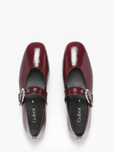 Ballerinas In Leather Gabor Red women 25 other view 3