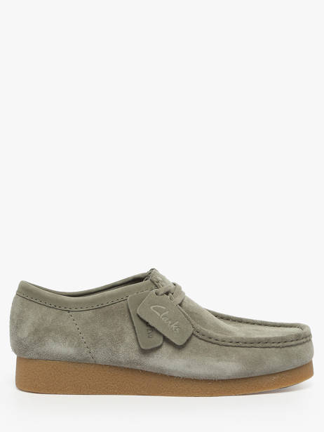 Moccasins In Leather Clarks Green men 26183447