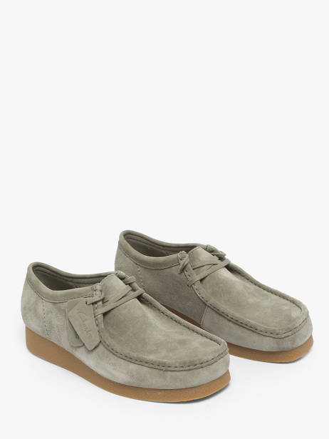 Moccasins In Leather Clarks Green men 26183447 other view 1