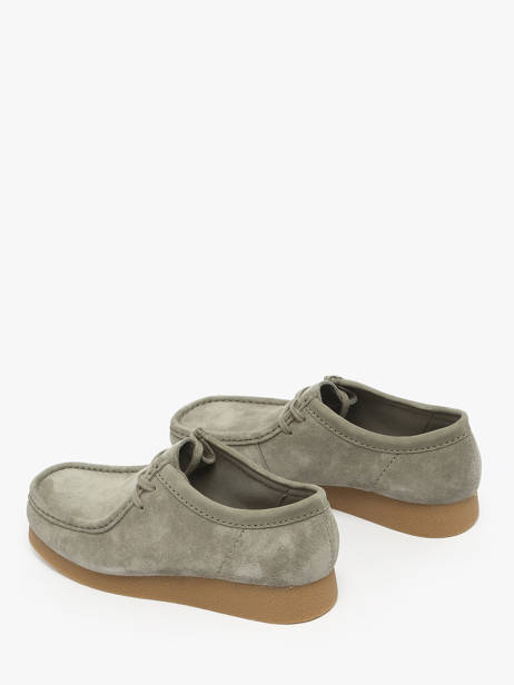 Moccasins In Leather Clarks Green men 26183447 other view 2