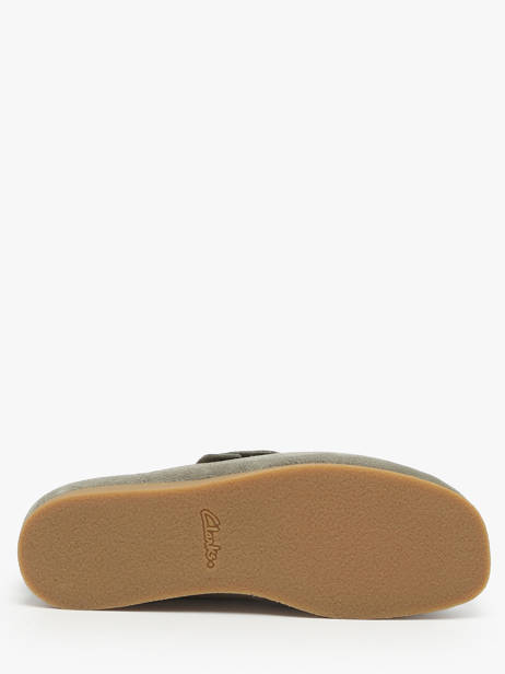 Moccasins In Leather Clarks Green men 26183447 other view 4