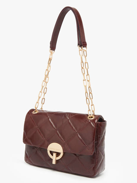 Large Quilted Leather Moon Shoulder Bag Vanessa bruno Brown moon 84V40329 other view 1