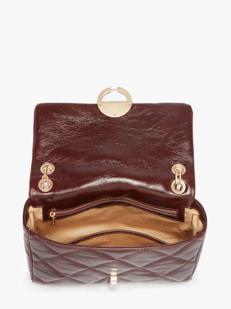 Large Quilted Leather Moon Shoulder Bag Vanessa bruno Brown moon 84V40329 other view 2