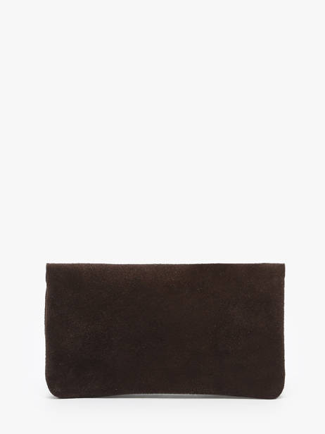 Porte-monnaie Velvet Cuir Milano Marron velvet VE23113 vue secondaire 2