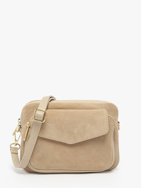 Shoulder Bag Velvet Caviar Leather Milano Beige velvet caviar VC25067