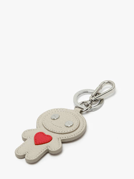 Porte-clefs Love Manga Cuir Nathan baume Beige original n 718N vue secondaire 2