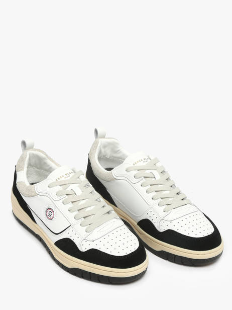 Sneakers In Leather Serge blanco Black men CHA2340P other view 1
