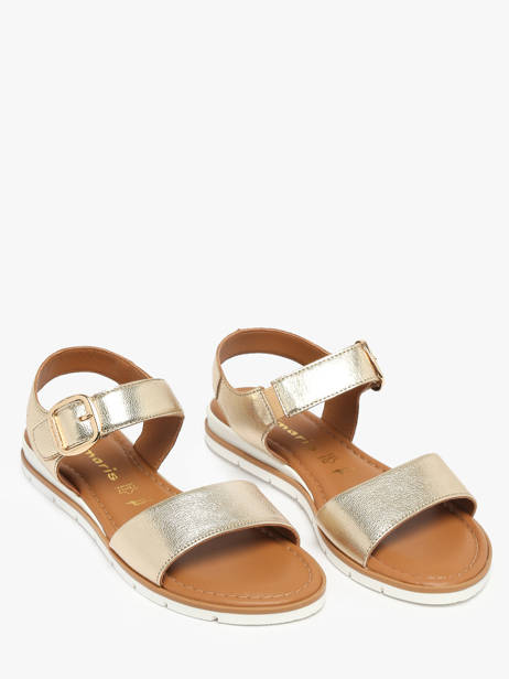 Sandales En Cuir Tamaris Or accessoires 44 vue secondaire 1