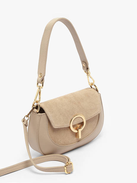 Shoulder Bag Velvet Caviar Leather Milano Beige velvet caviar VC25068 other view 1