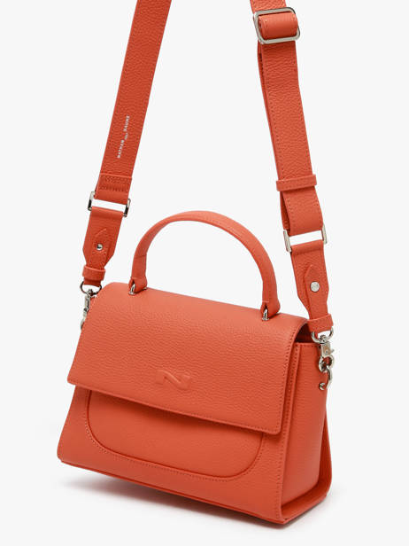 Sac Bandoulière Charlene Cuir Nathan baume Orange event 9 vue secondaire 2