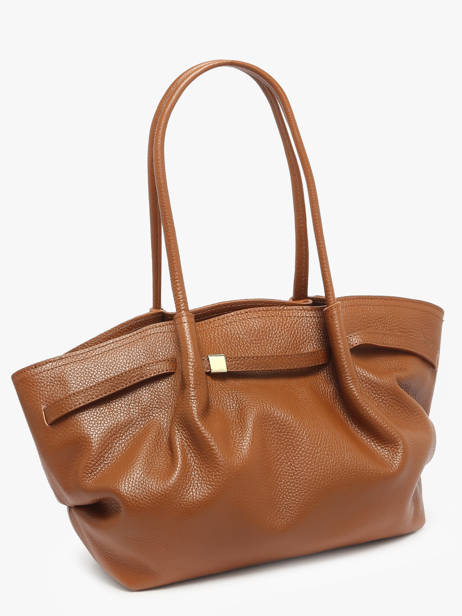 Sac Porté épaule Caviar Cuir Milano Marron caviar CA25062 vue secondaire 2