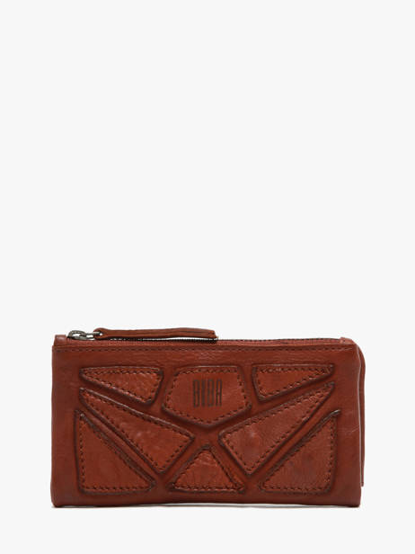 Wallet Leather Biba Brown heritage DON4L