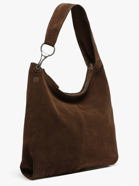 Shoulder Bag Leather Leather Biba Brown leather JAP2L other view 2
