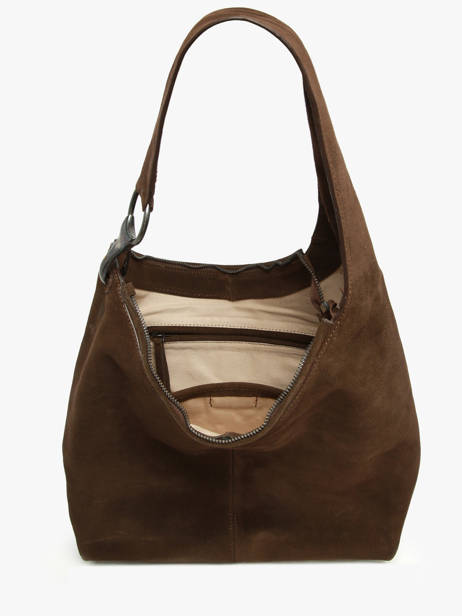 Shoulder Bag Leather Leather Biba Brown leather JAP2L other view 3