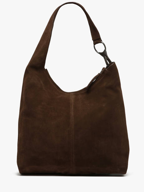 Shoulder Bag Leather Leather Biba Brown leather JAP2L other view 4