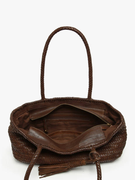 Sac Porté épaule Heritage Cuir Biba Marron heritage PER10L vue secondaire 3