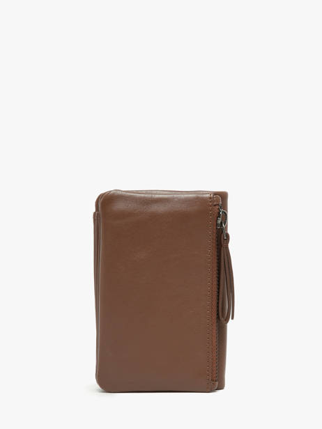 Portefeuille Cuir Biba Marron wallet SFM4L vue secondaire 3