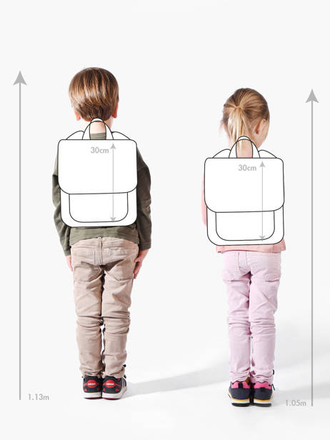 1 Compartment Backpack Hindbag Multicolor kids collection ROMY other view 1