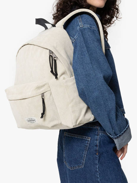 1 Compartment Backpack Eastpak Beige mono ribs A5BG4RIB other view 1