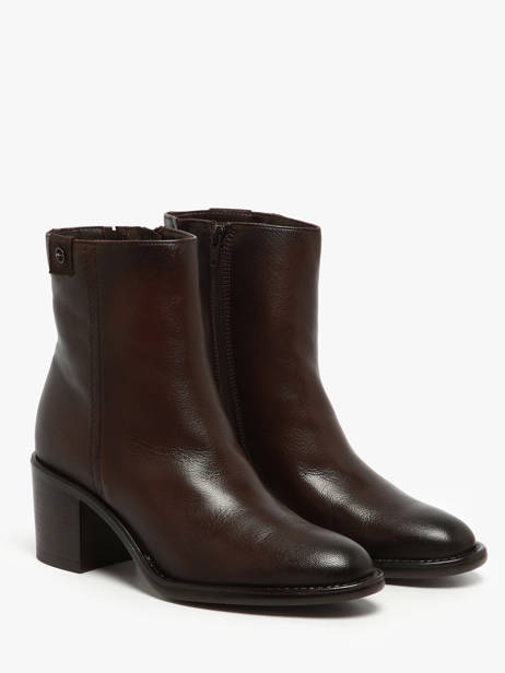 Bottines à Talon En Cuir Tamaris Marron women 45 vue secondaire 1
