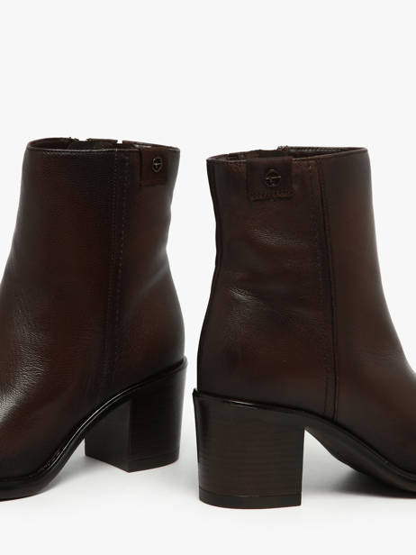 Bottines à Talon En Cuir Tamaris Marron women 45 vue secondaire 2