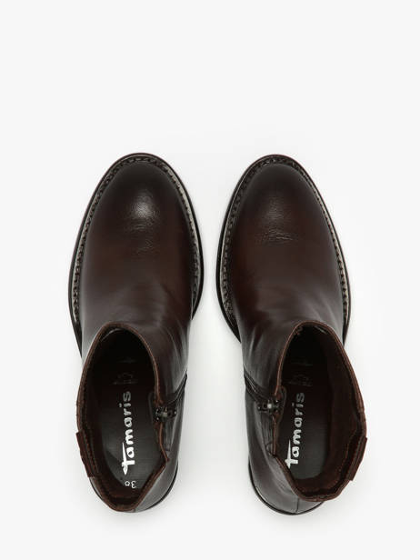 Bottines à Talon En Cuir Tamaris Marron women 45 vue secondaire 3