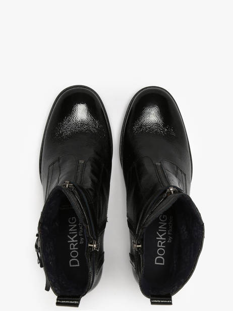 Bottines à Talon Evie En Cuir Dorking Noir women D9163 vue secondaire 3