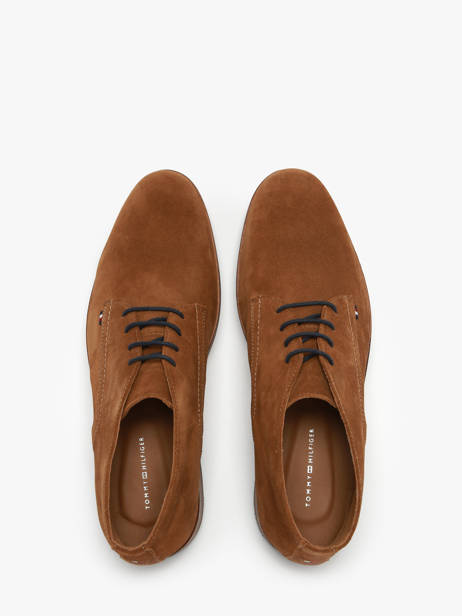 Ankle Formal Shoes In Leather Tommy hilfiger Brown men 5726GVQ other view 3