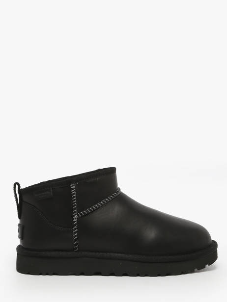 Boots In Leather Ugg Black accessoires 1163490