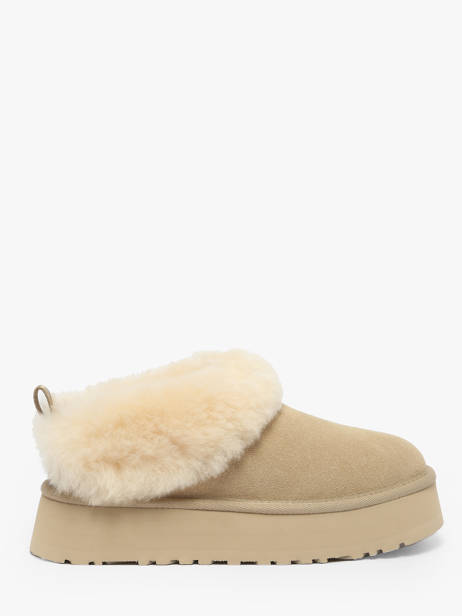 Platform Boots In Leather Ugg Beige accessoires 1171393