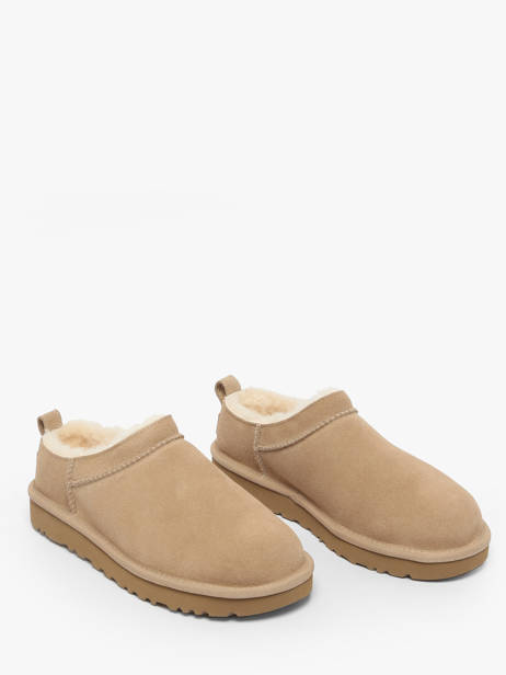 Slippers In Leather Ugg Beige accessoires 1173891 other view 1
