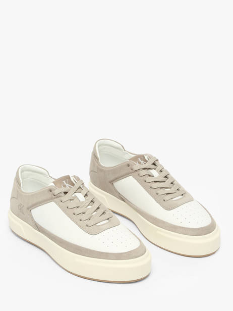 Sneakers In Leather Calvin klein jeans White men YM01354 other view 1