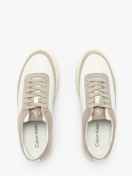 Sneakers In Leather Calvin klein jeans White men YM01354 other view 3