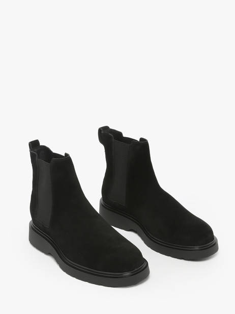 Sneakers In Leather Calvin klein jeans Black men YM01372 other view 1