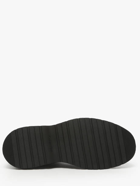 Sneakers In Leather Calvin klein jeans Black men YM01372 other view 4