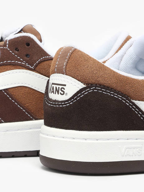 Sneakers In Leather Vans Brown men D6S3N11 other view 2