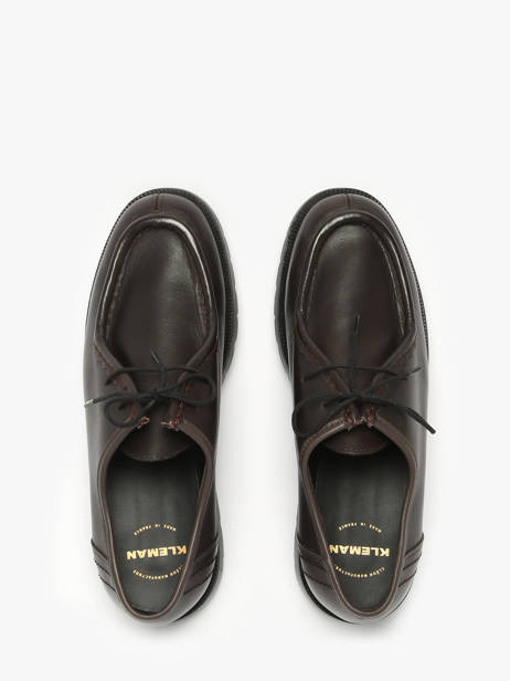 Chaussures Derbies En Cuir Kleman Marron men PADROR vue secondaire 3