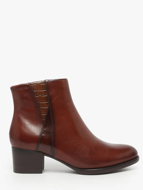 Bottines à Talon En Cuir Tamaris Marron women 45