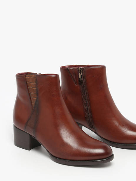 Bottines à Talon En Cuir Tamaris Marron women 45 vue secondaire 1