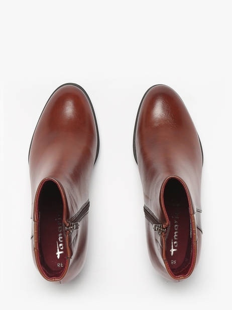Bottines à Talon En Cuir Tamaris Marron women 45 vue secondaire 3