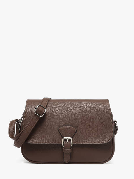 Shoulder Bag Grained Miniprix Brown grained F3601
