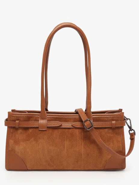 Shoulder Bag Velvet Caviar Leather Milano Brown velvet caviar VC25062 other view 4