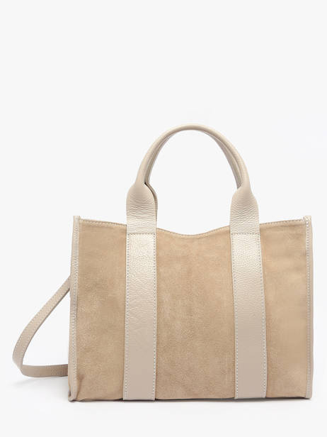 Satchel Velvet Caviar Leather Milano Beige velvet caviar VC25063