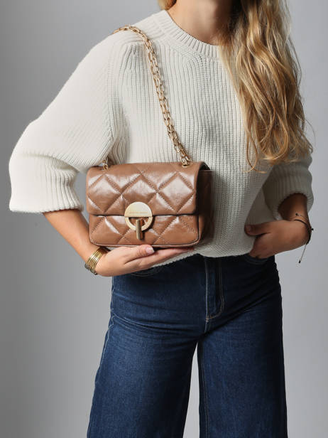 Medium Leather Moon Crossbody Bag Vanessa bruno Brown moon 84V40533 other view 1