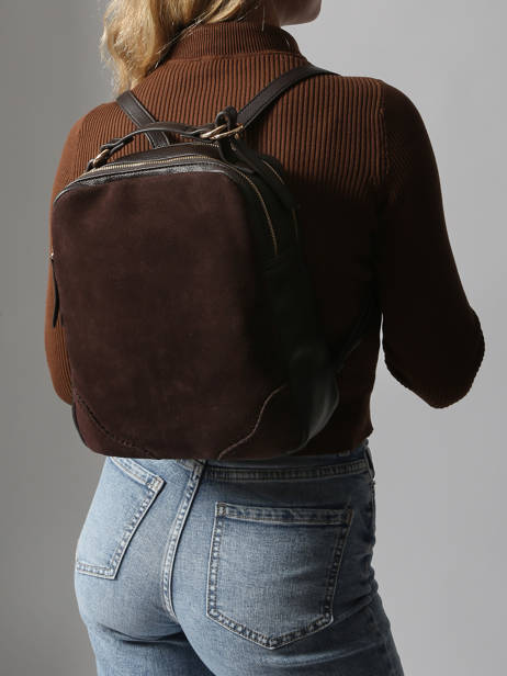 Backpack Torrow Brown brodery TBRO02 other view 1