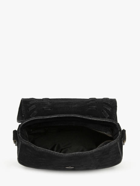 Shoulder Bag Velvet Leather Milano Black velvet VE25062 other view 3