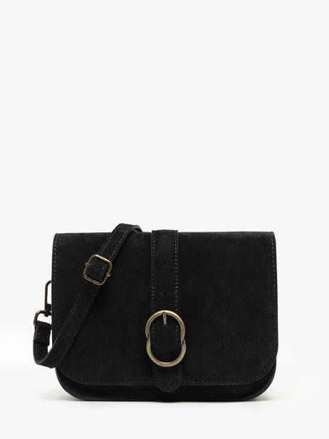 Shoulder Bag Velvet Leather Milano Black velvet VE25063