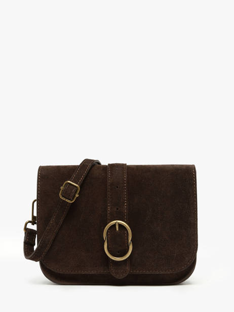 Shoulder Bag Velvet Leather Milano Brown velvet VE25063