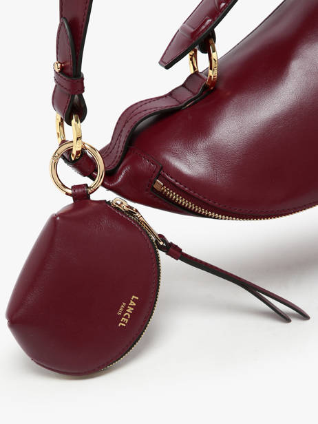 Coin Purse Leather Lancel Violet origami A13859 other view 3