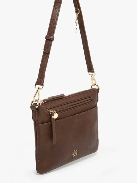 Shoulder Bag Zip Lulu castagnette Brown zip ZAHARA other view 1